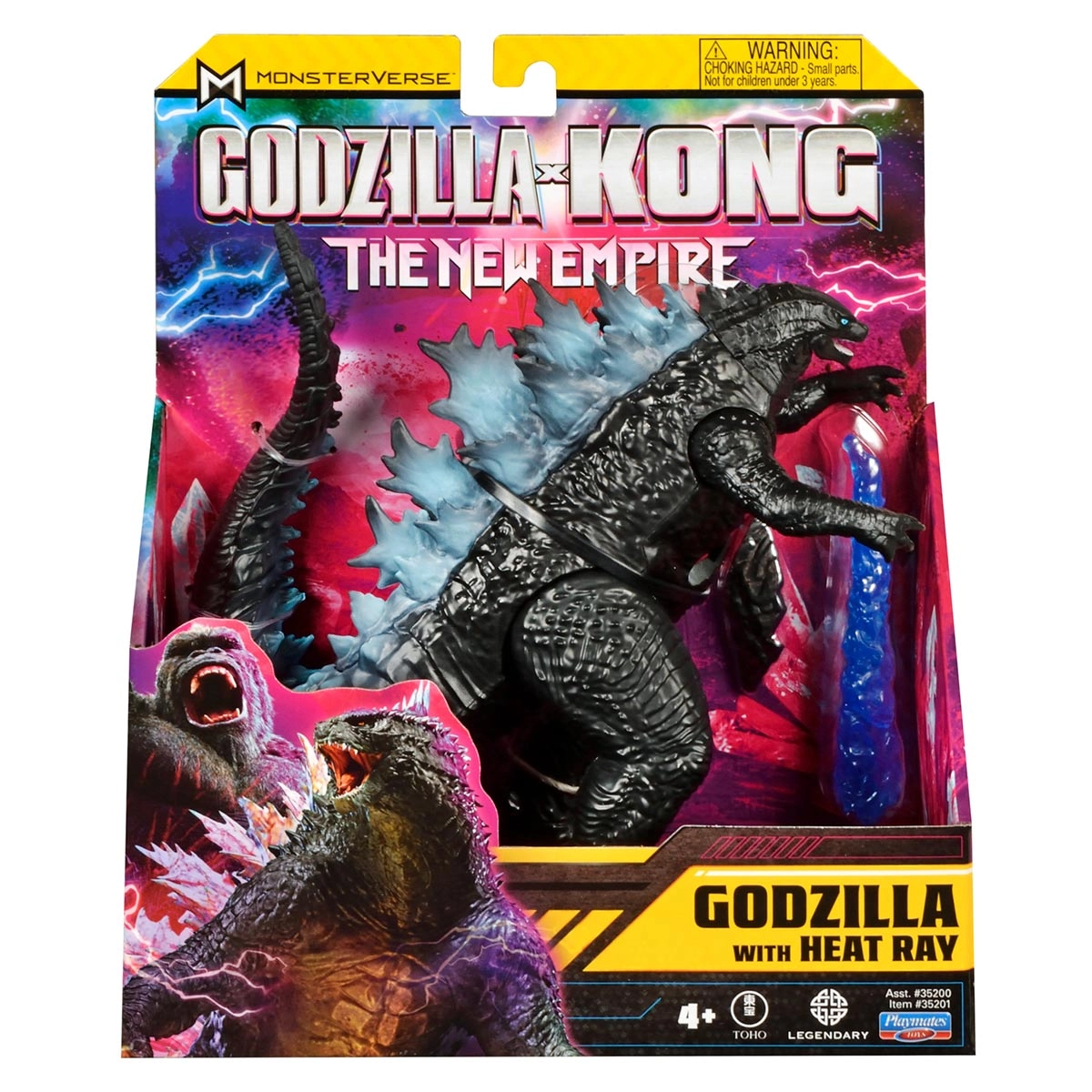 Boneco Godzilla Com Raio De Calor 15 Cm - Godzilla Vs Kong