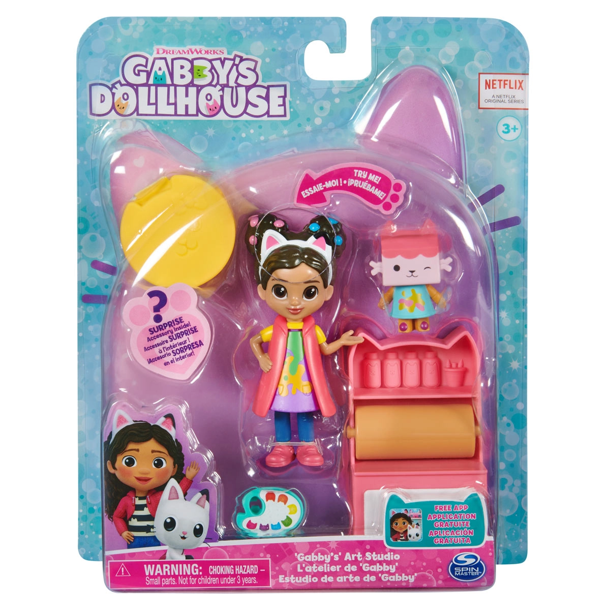 Gabby'S Dollhouse - Conjunto Com Boneca - Estúdio De Artes