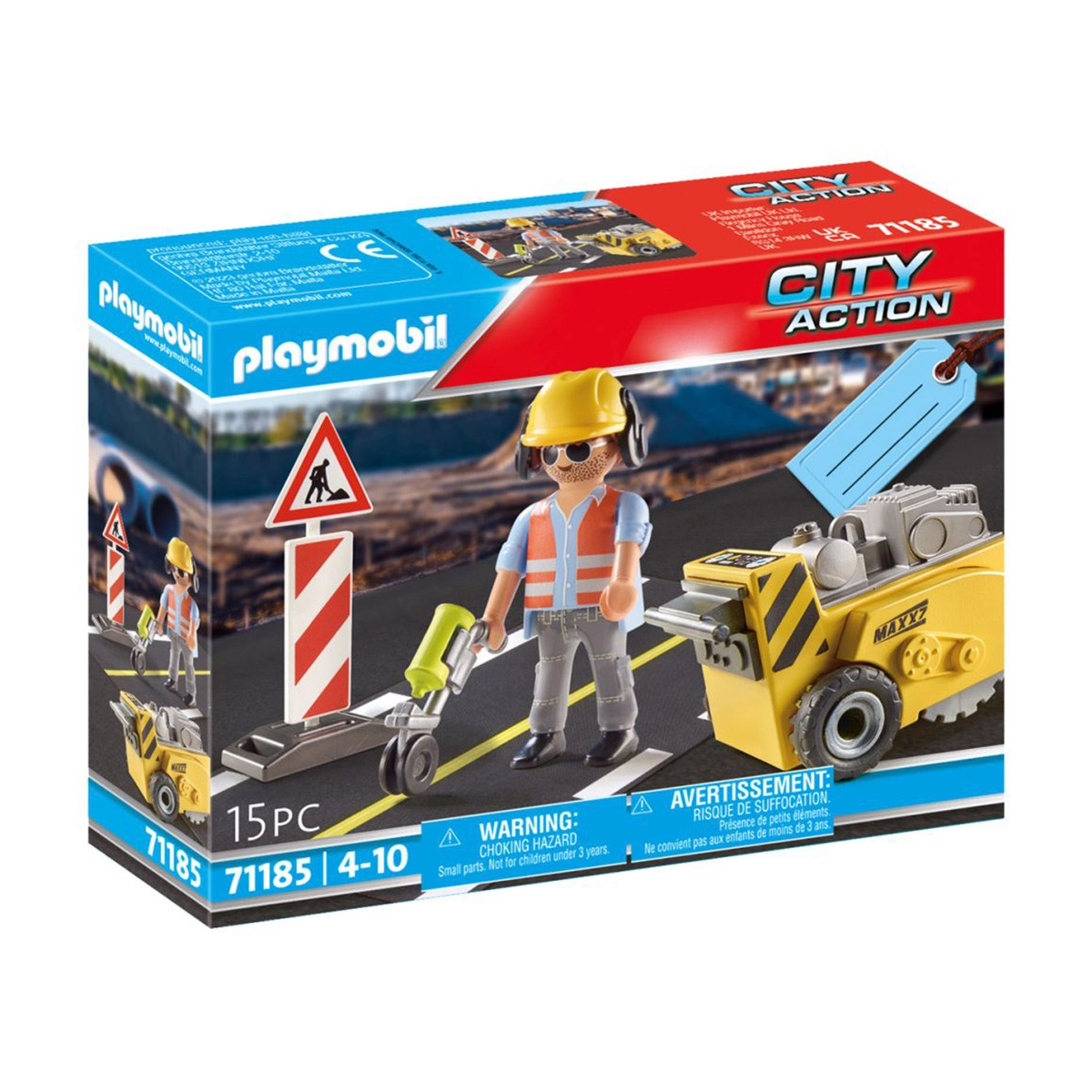 Playmobil - Set Trabalhador Da Construção - City Action - 71185 Playmobil - Set Trabalhador Da Construção - City Action - 71185