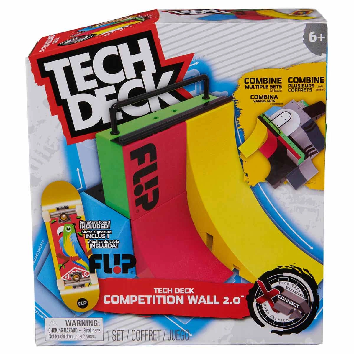 Pista Competition Wall 2.0 + Skate De Dedo Flip - Tech Deck