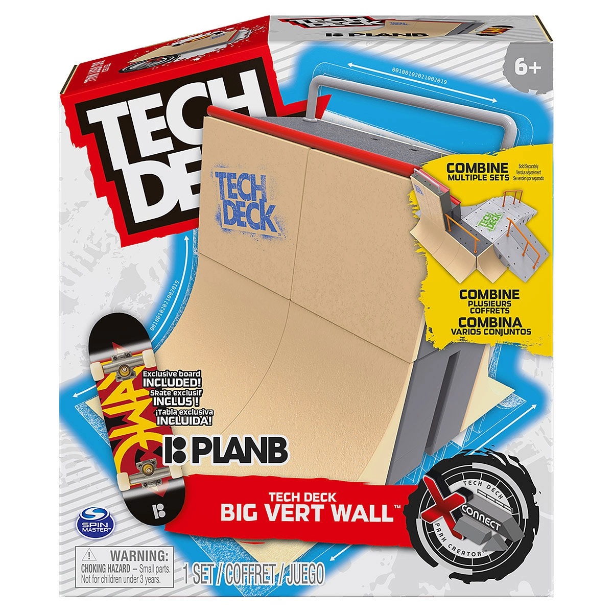 Pista Big Rampa Vertical + Skate De Dedo Planb - Tech Deck