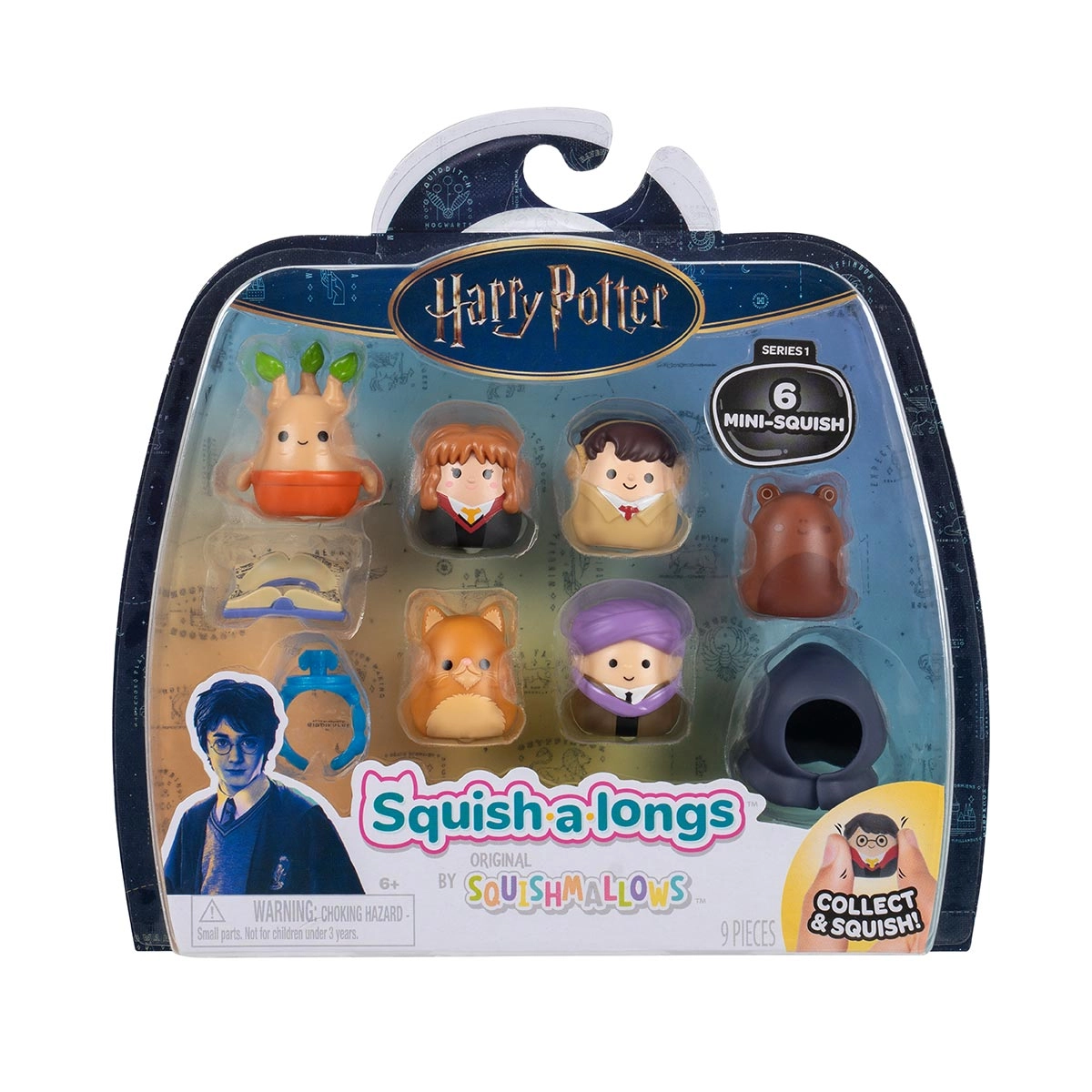 6 Mini Bonecos Harry Potter (Hermione) - Squish A Longs