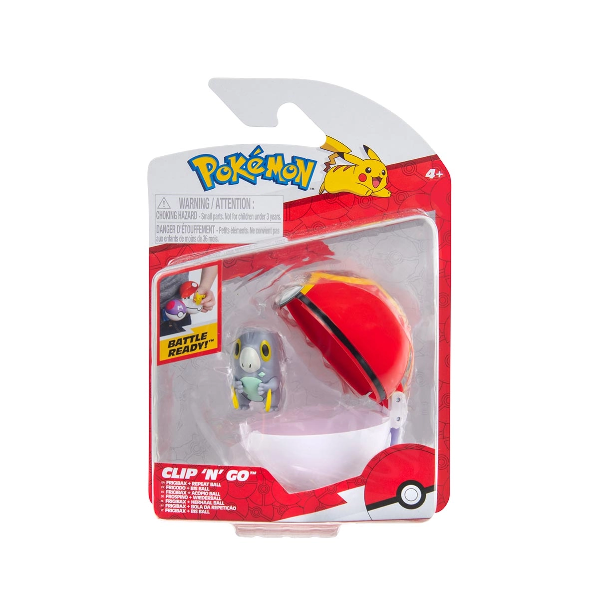 Boneco Frigibax Com Repeat Ball  - Pokémon