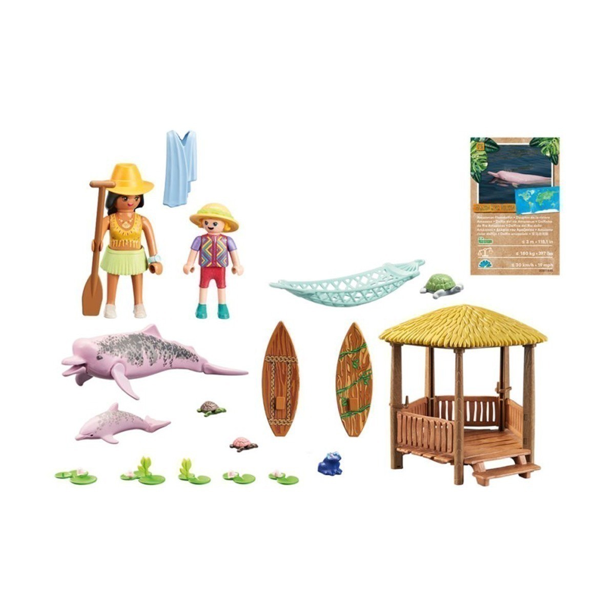 Playmobil - Passeio De Remo Com Golfinhos - Wiltopia 71143