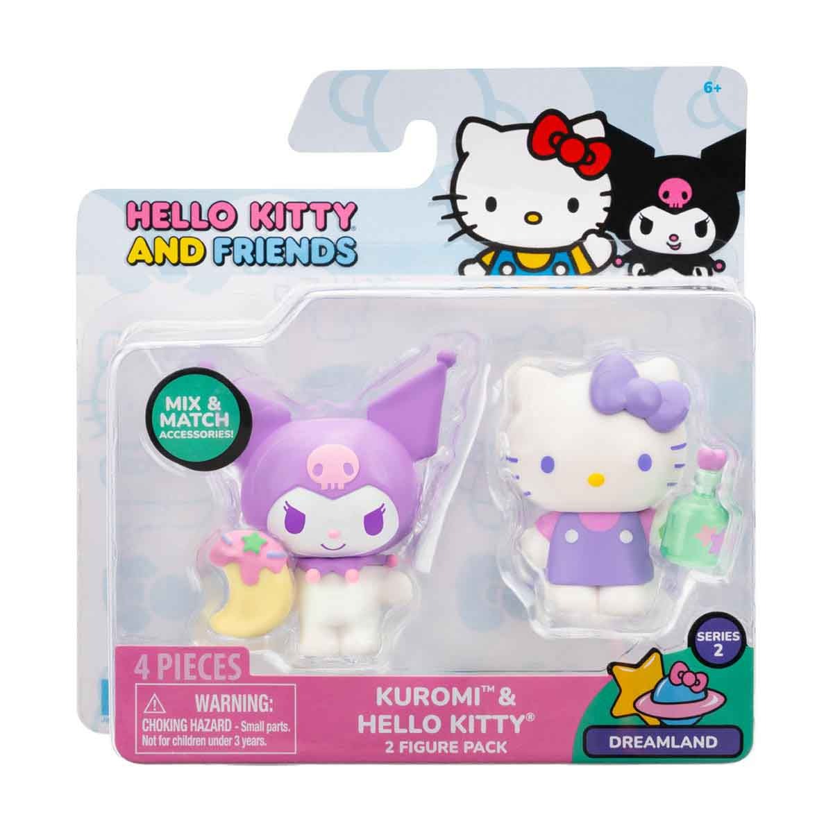 2 Bonecas Kuromi E Hello Kitty (Pocao Verde) - Hello Kitty