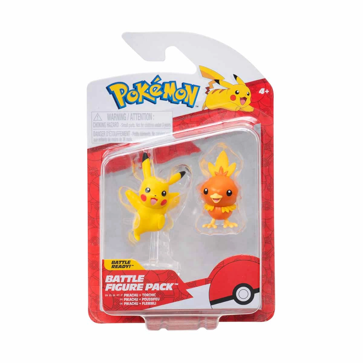 2 Bonecos De Batalha Pikachu + Torchic - Pokemon