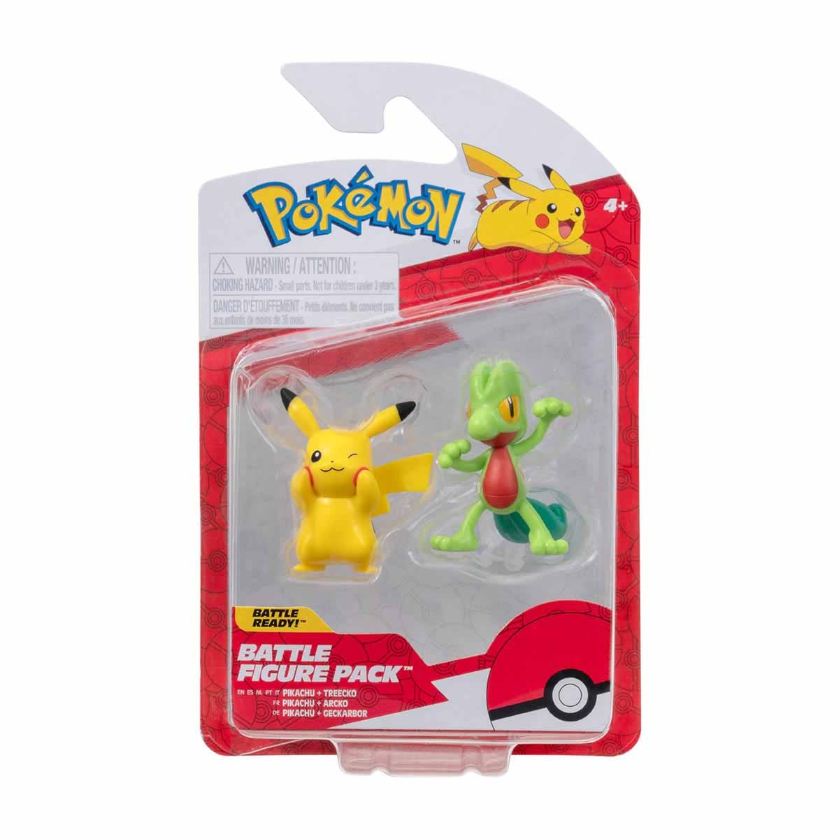 2 Bonecos De Batalha Pikachu + Treecko - Pokemon