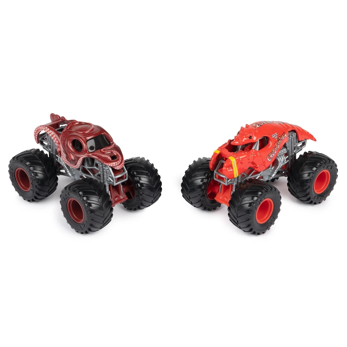 2 Carrinhos Octon8Er Vs Crushstation 1:64 - Monster Jam