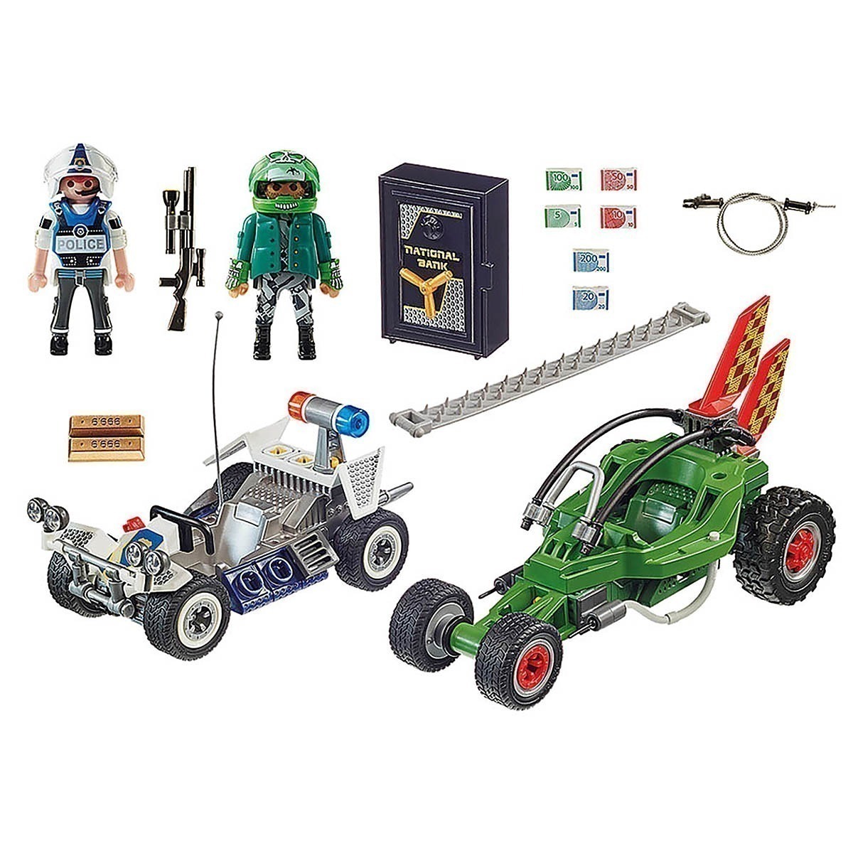 Playmobil - Go-Kart Fuga Da Polícia - City Action - 70577