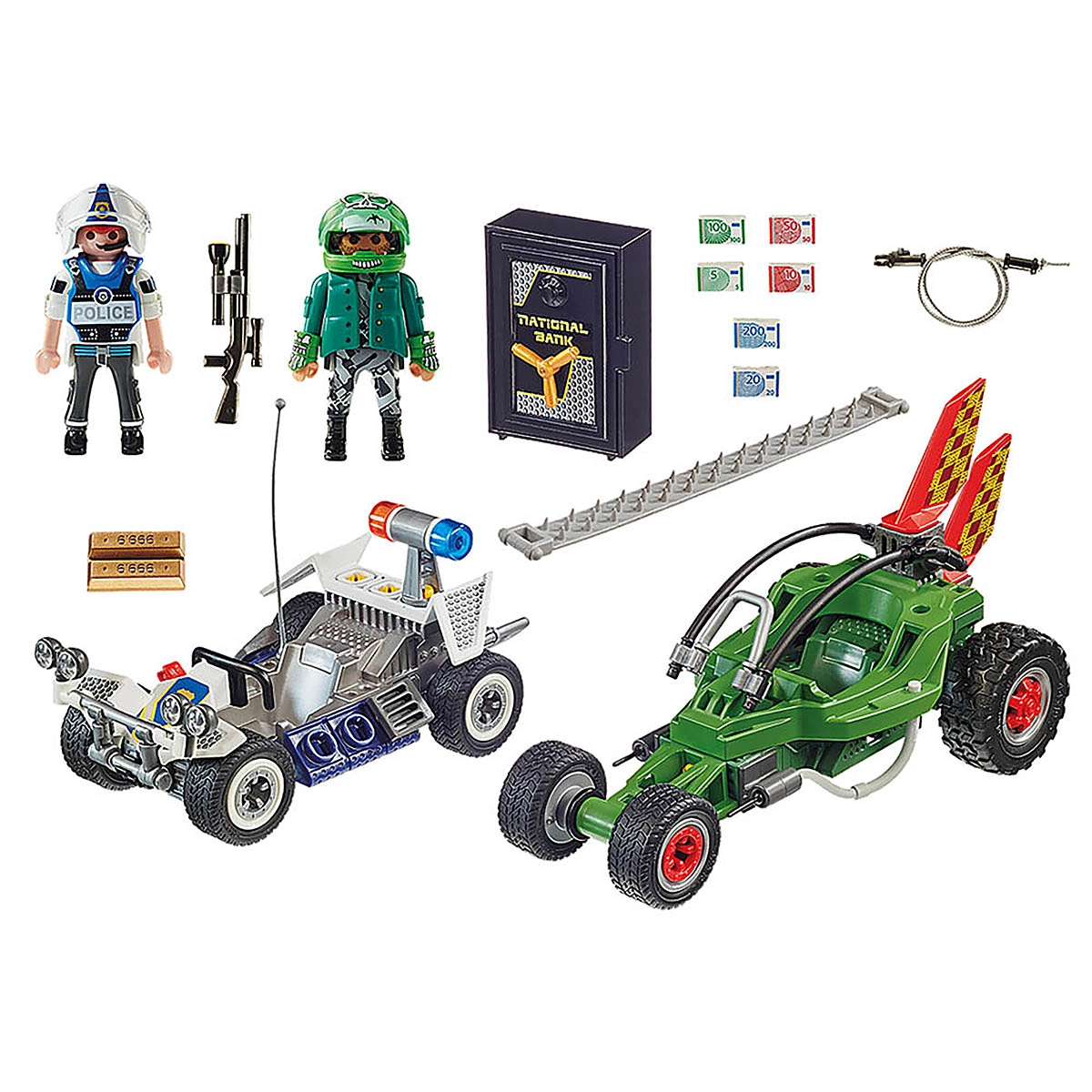 Playmobil - Go-Kart Fuga Da Polícia - City Action - 70577 Playmobil - Go-Kart Fuga Da Polícia - City Action - 70577