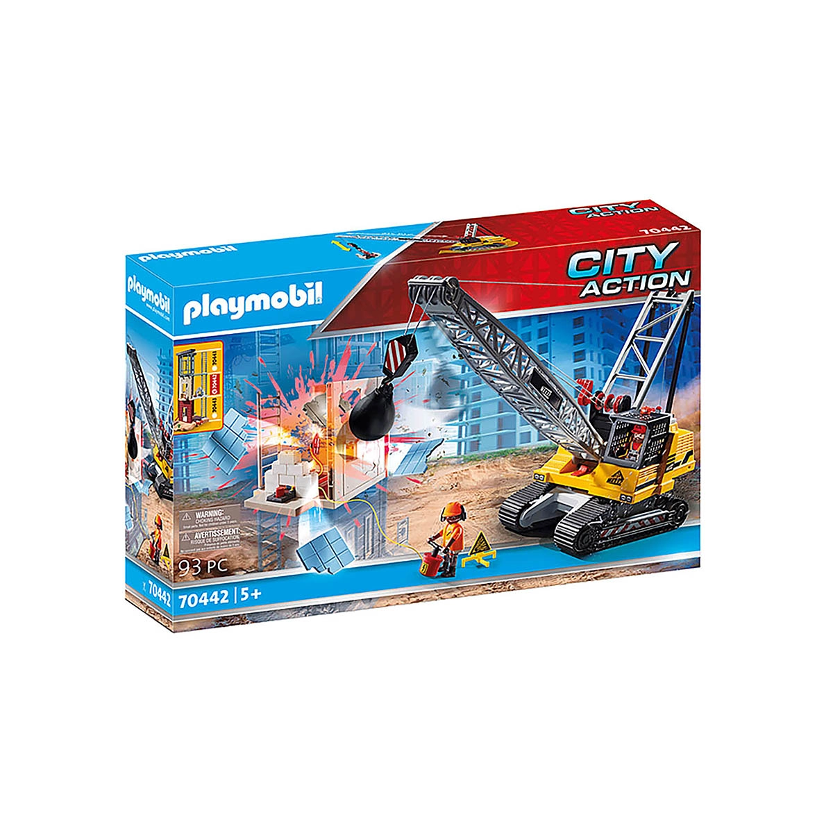 Playmobil - Guindaste De Demolição - City Action - 70442 Playmobil - Guindaste De Demolição - City Action - 70442