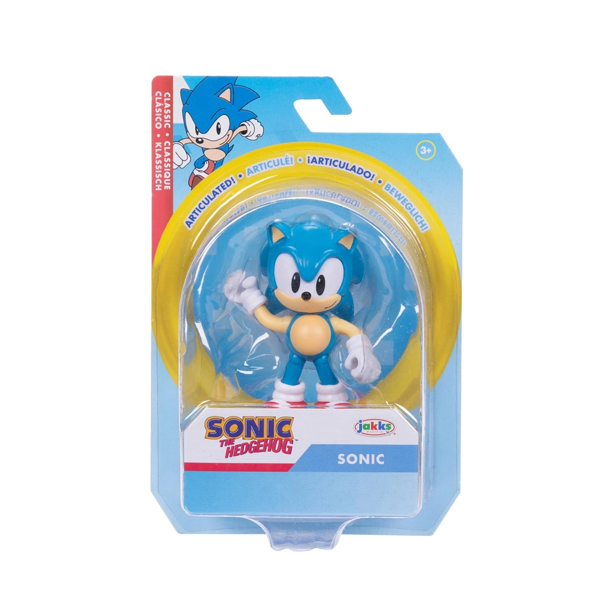Boneco Articulado Sonic Classico de 6cm - Sonic