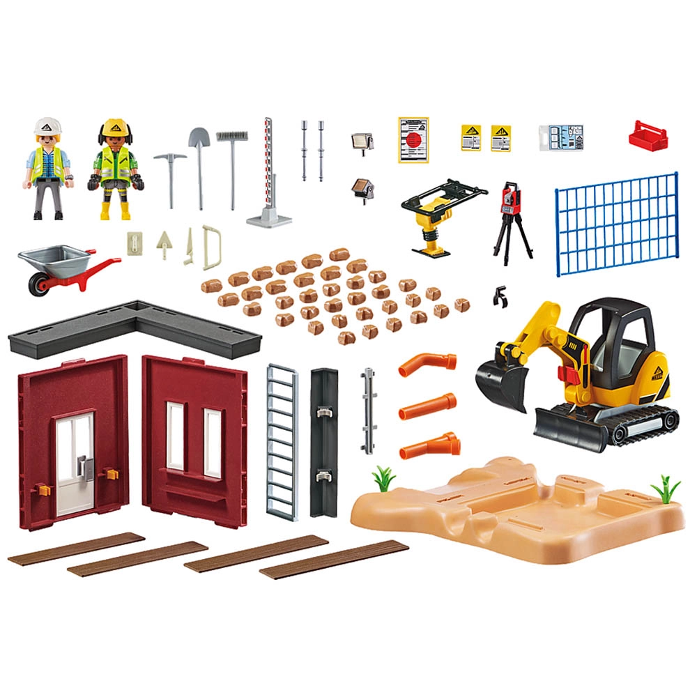 Playmobil - Mini Escavadora - City Action - 70443 Playmobil - Mini Escavadora - City Action - 70443