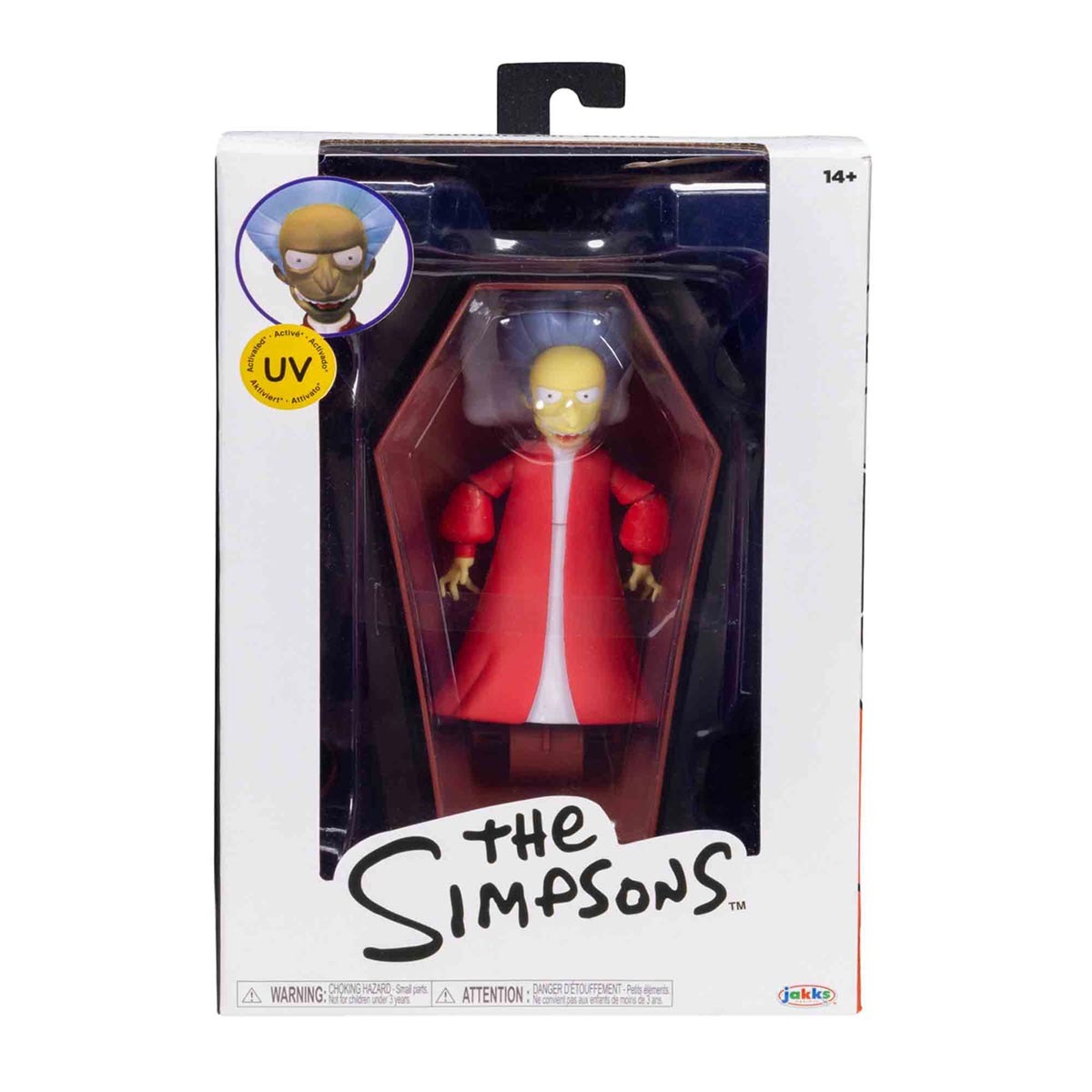 Boneco Mr. Burns Vampiro Com Caixão - Os Simpsons