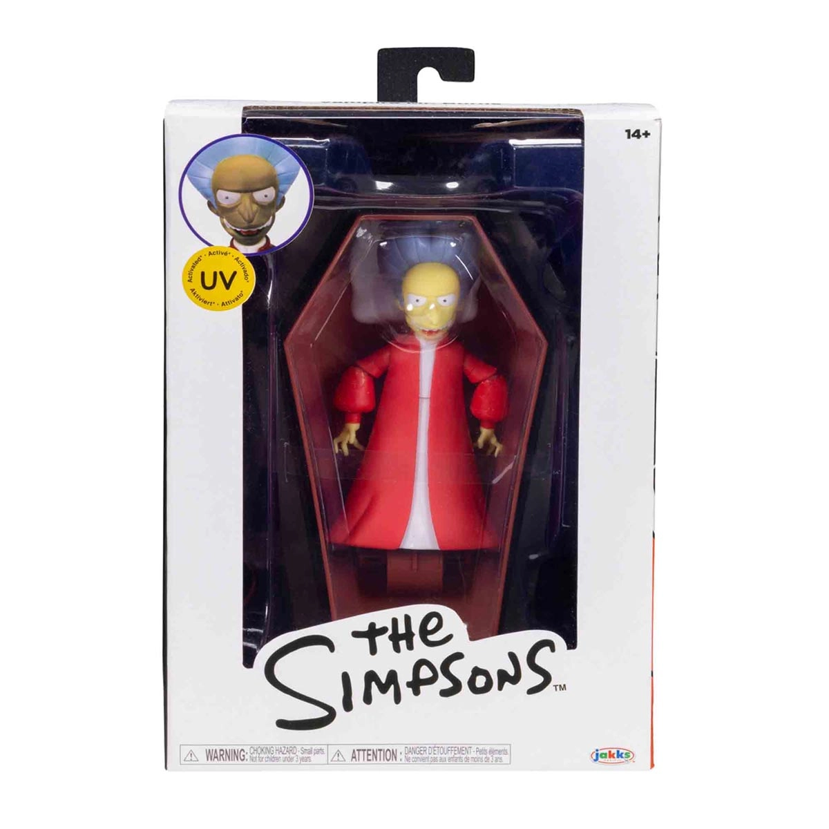 Boneco Mr. Burns Vampiro Com Caixão - Os Simpsons