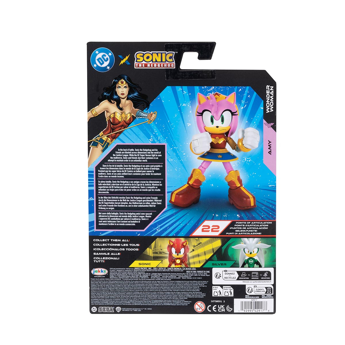 Boneco Articulado Amy Mulher Maravilha 12cm - Sonic Warner