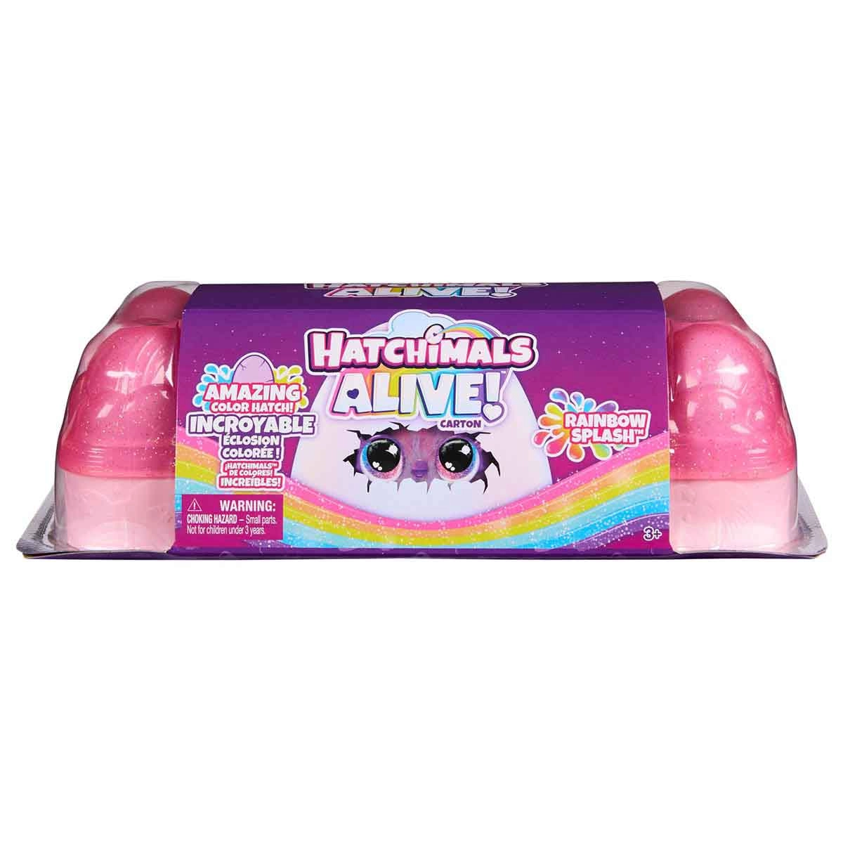 Pack Com 5 Ovos Surpresa - Hatchimals Alive Ranbow Splash