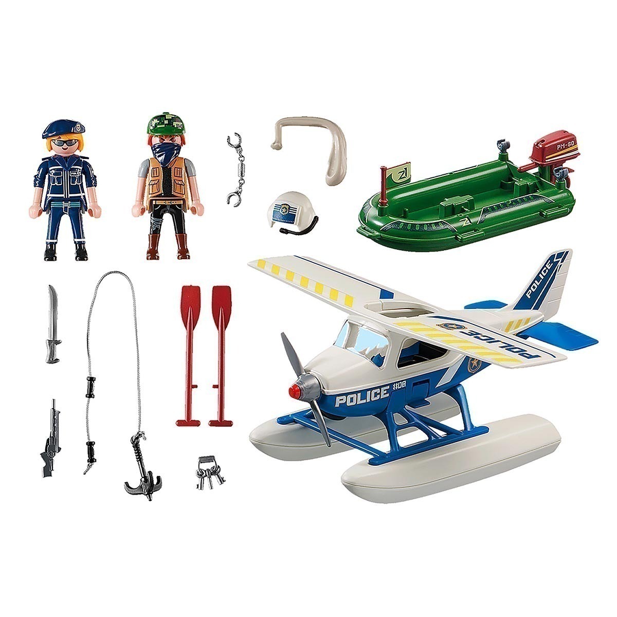 Playmobil - Hidroavião Da Polícia - City Action - 70779