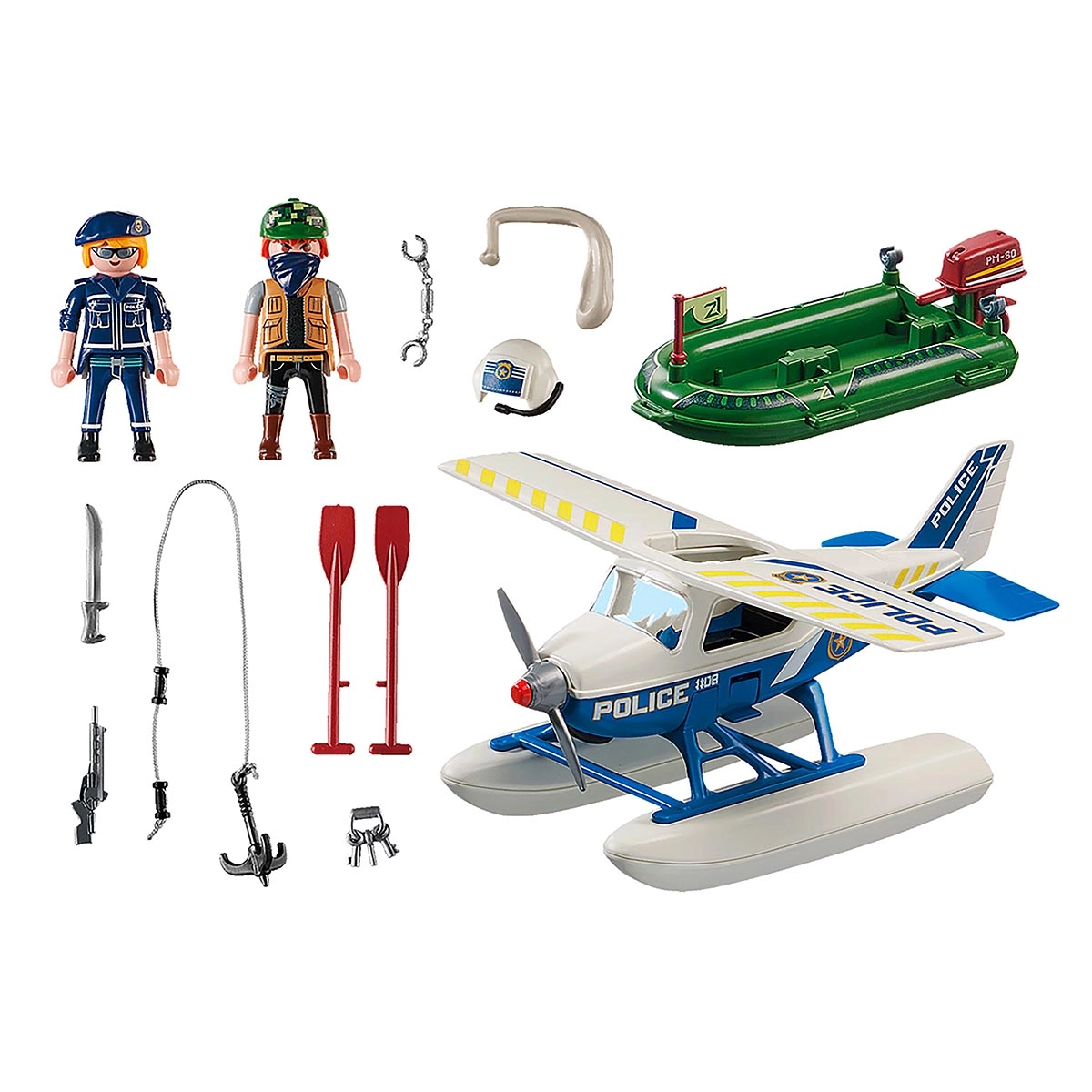 Playmobil - Hidroavião Da Polícia - City Action - 70779 Playmobil - Hidroavião Da Polícia - City Action - 70779