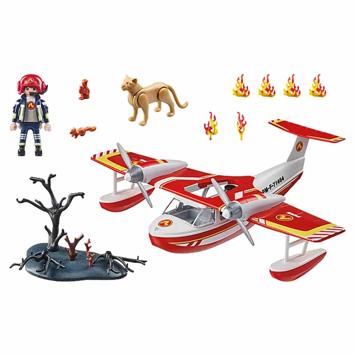 Hidroavião De Bombeiros - Playmobil Action Heroes 71463 Hidroavião De Bombeiros - Playmobil Action Heroes 71463