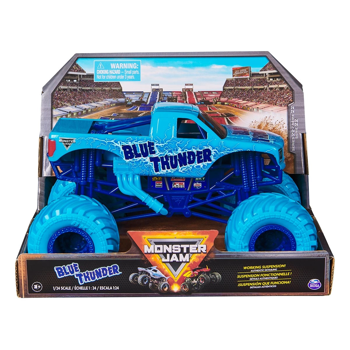 Carrinho Blue Thunder Série 22 Escala 1:24 - Monster Jam