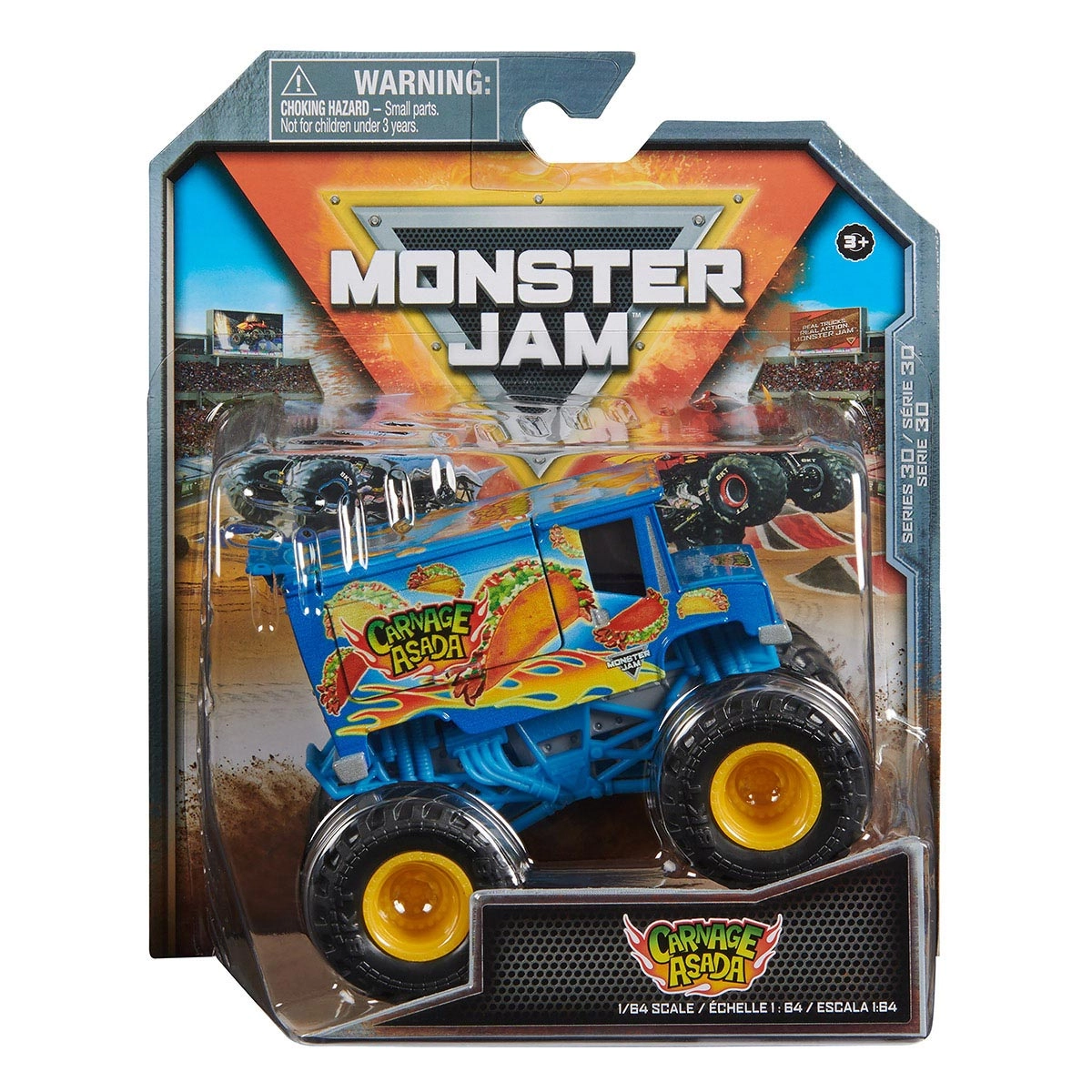 Monster Jam - Carrinho Escala 1:64 - Carnage Asada