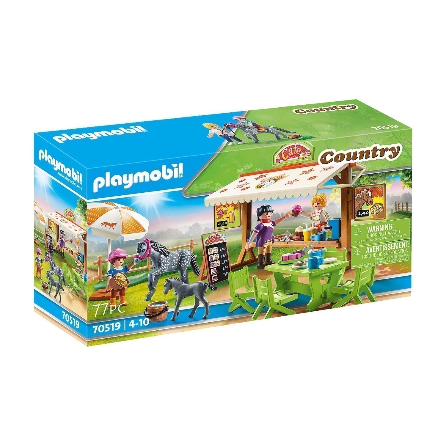 Playmobil - Café Pátio Dos Pôneis - Country - 70519