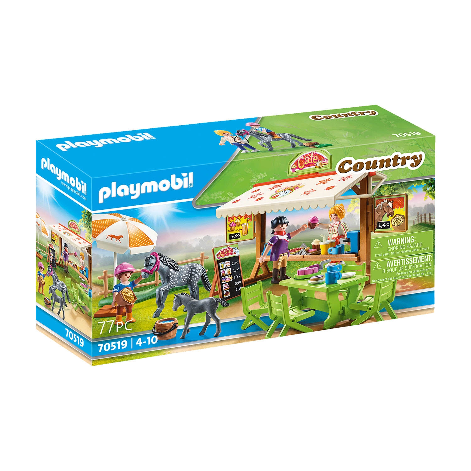 Playmobil - Café Pátio Dos Pôneis - Country - 70519 Playmobil - Café Pátio Dos Pôneis - Country - 70519