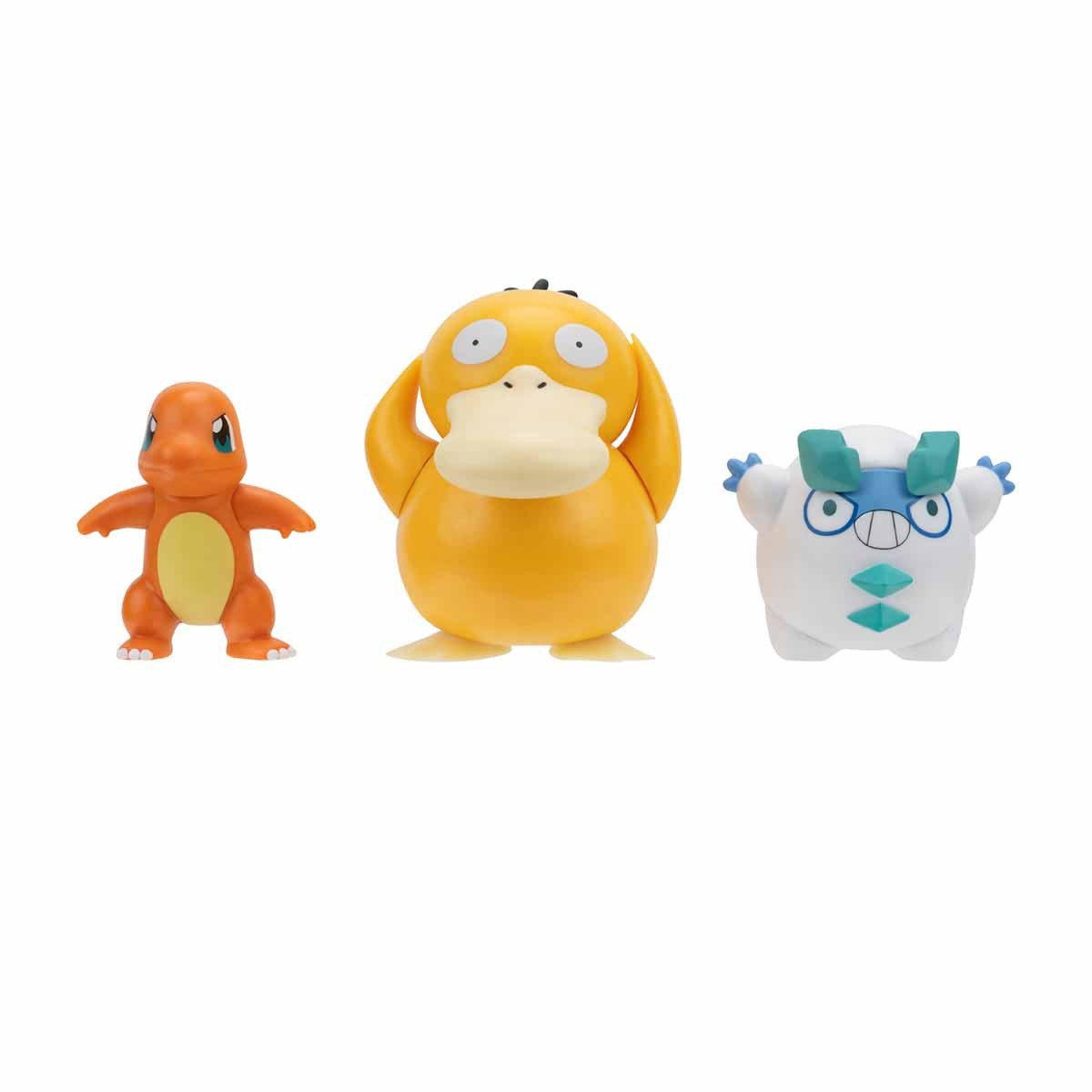 3 Bonecos Darumaka, Psyduck E Charmander - Pokemon