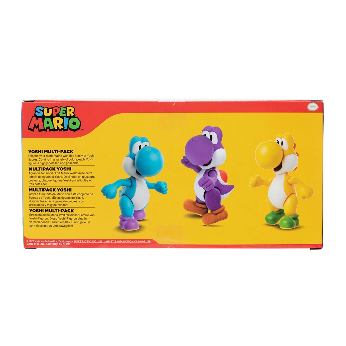 3 Bonecos Yoshi De 11Cm De 3 Cores - Super Mario