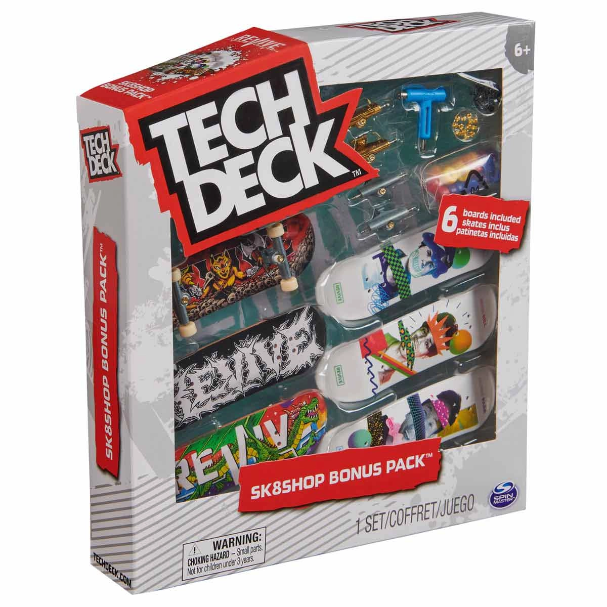 Kit 3 Skate De Dedo E Acessórios Revive (Dragão) - Tech Deck