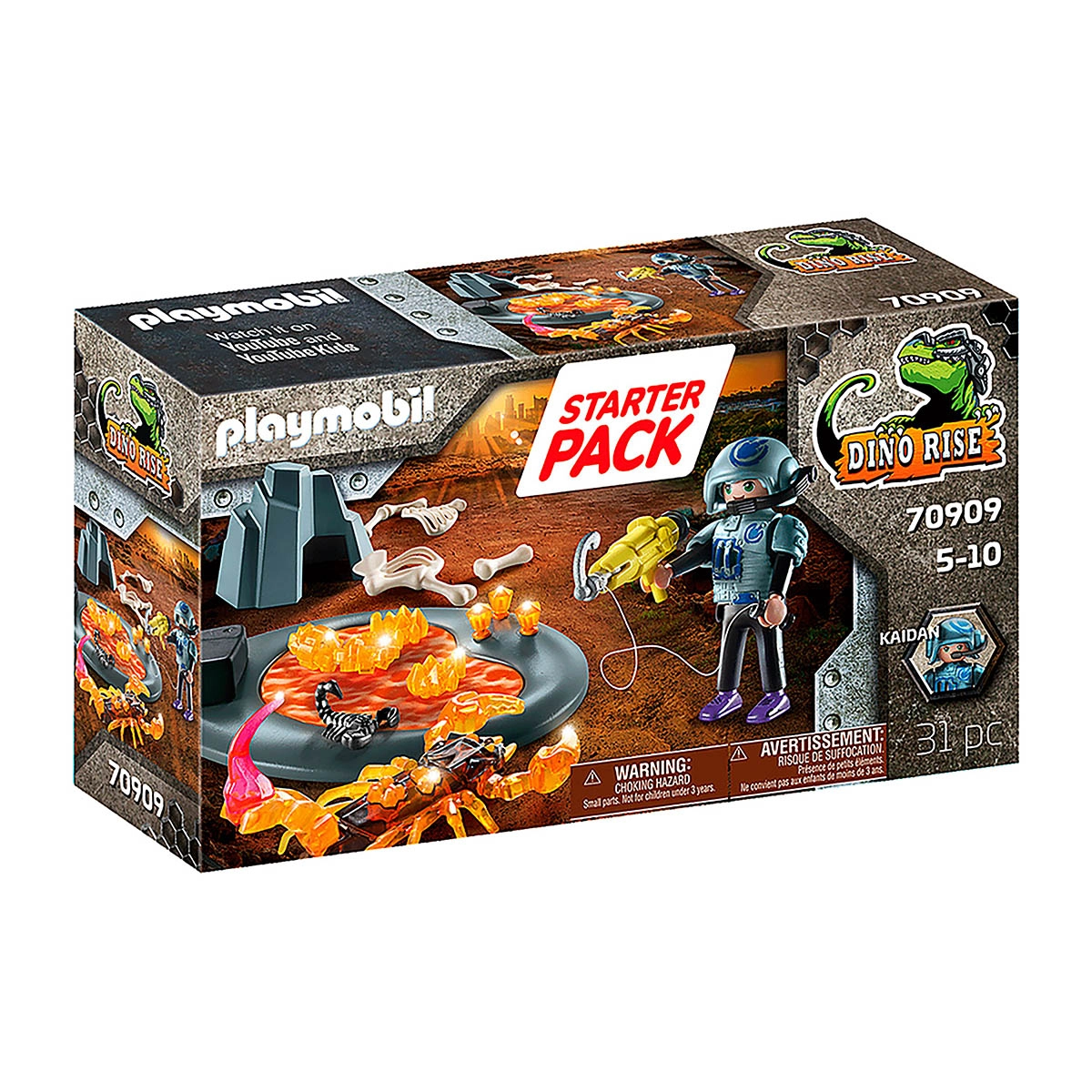 Playmobil - Dino Escorpião Do Fogo - Dino Rise - 70909 Playmobil - Dino Escorpião Do Fogo - Dino Rise - 70909