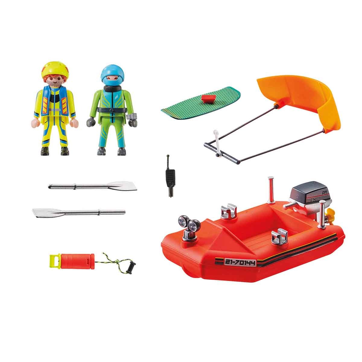 Playmobil - Lancha De Resgate Kitesurfer - City Action - 70144