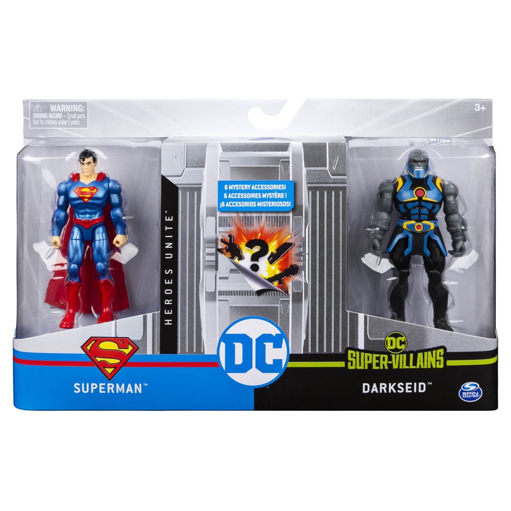 Dc - boneco 10 Cm Com Vilão Superman / Darkseid