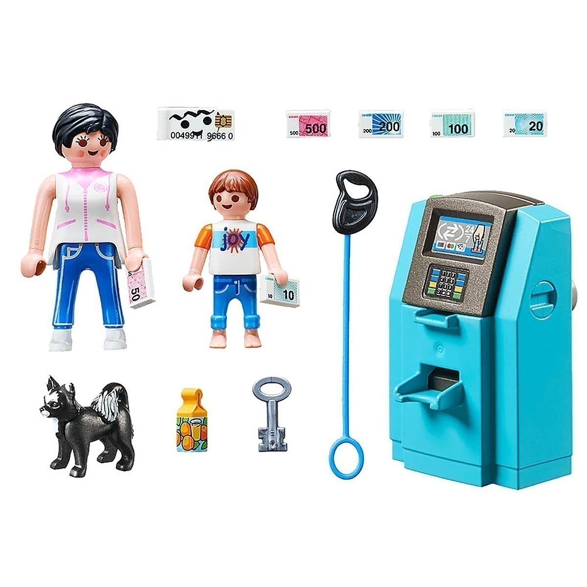 Playmobil - Caixa Eletrônico E Turista - Family Fun - 70439