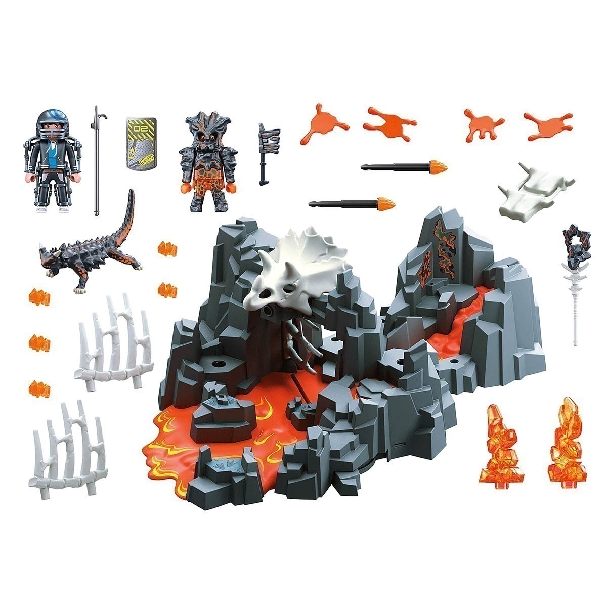 Playmobil - Guardião Da Mina De Lava - Dino Rise - 70926