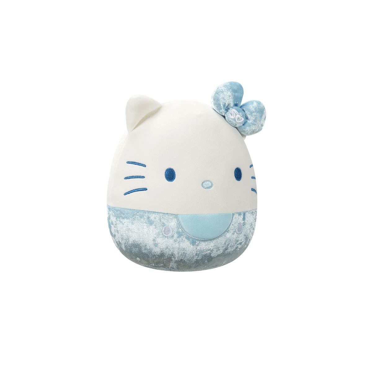Pelúcia Hello Kitty Azul 20Cm Veludo 50 Anos Squishmallows
