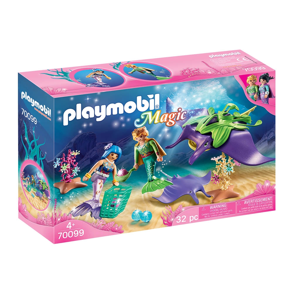 Playmobil - Colecionador De Pérolas Com Arraias - Magic - 70099 Playmobil - Colecionador De Pérolas Com Arraias - Magic - 70099