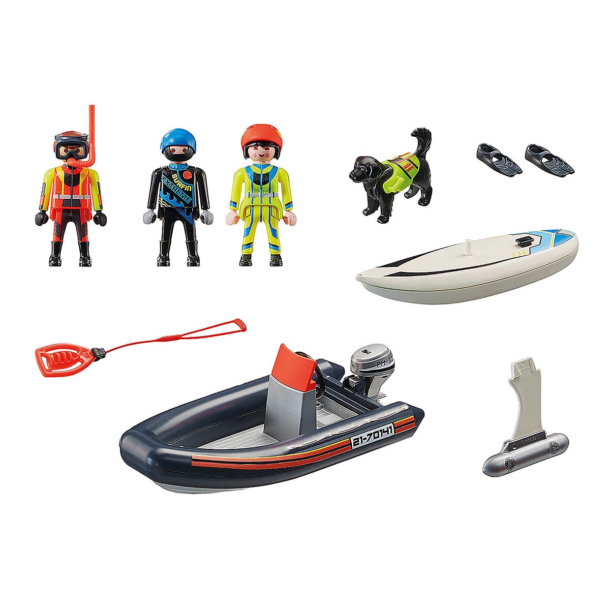 Playmobil - Resgate Na Agua Com Cachorrov - City Action - 70141 Playmobil - Resgate Na Agua Com Cachorrov - City Action - 70141
