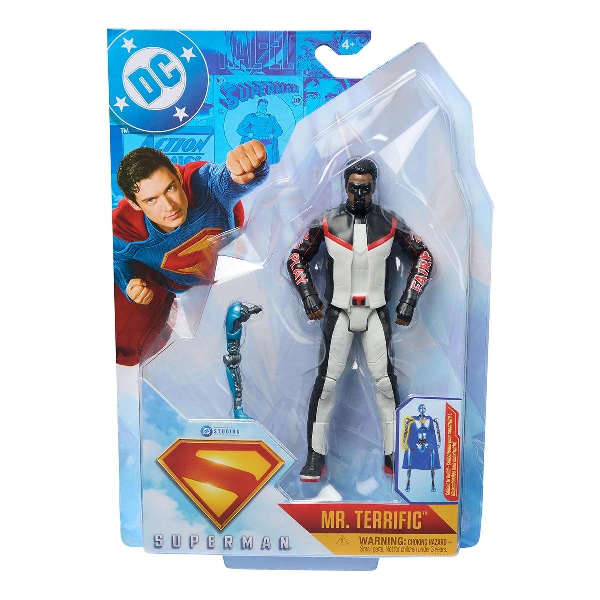 Boneco Senhor Incrível 15cm + 1 Colecionável -Superman Filme