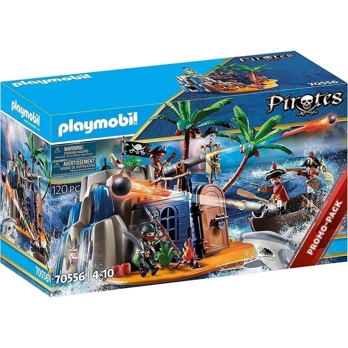 Playmobil - Esconderijo Da Ilha Pirata - Pirates - 70556