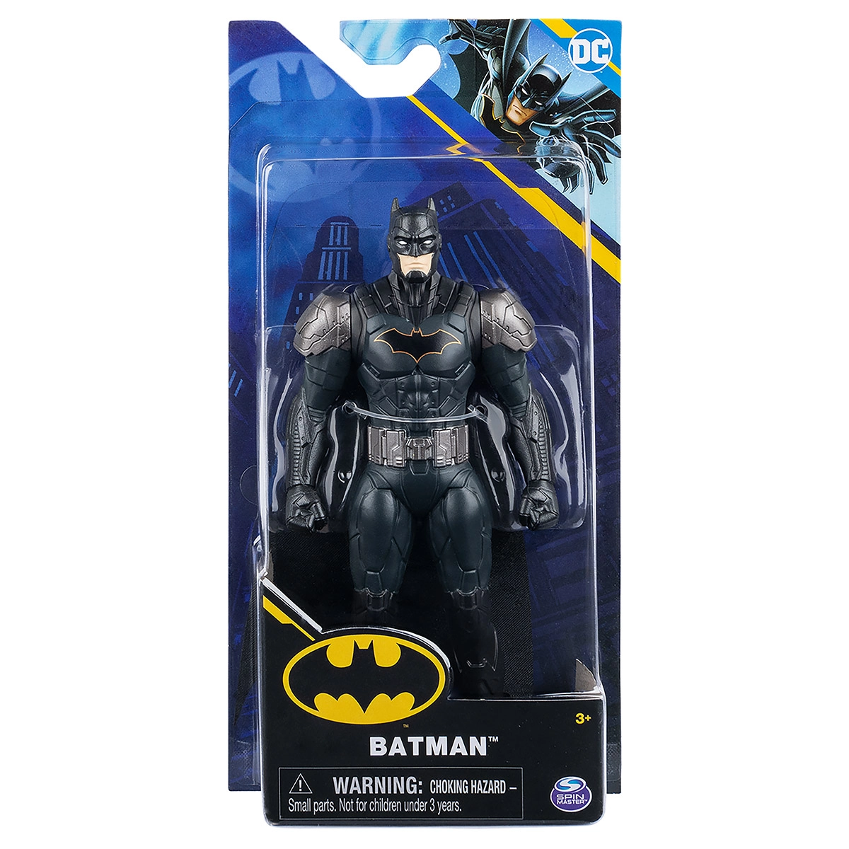 Boneco Batman Com Traje Cinza De 15Cm - Dc