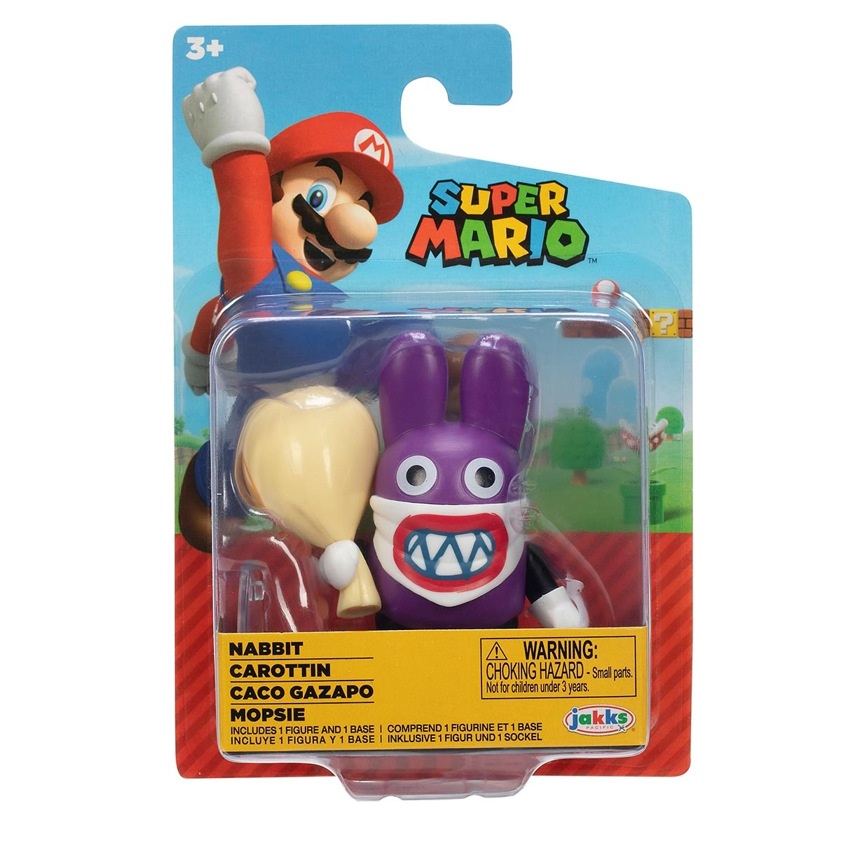Boneco Articulado Nabbit de 6cm - Super Mario