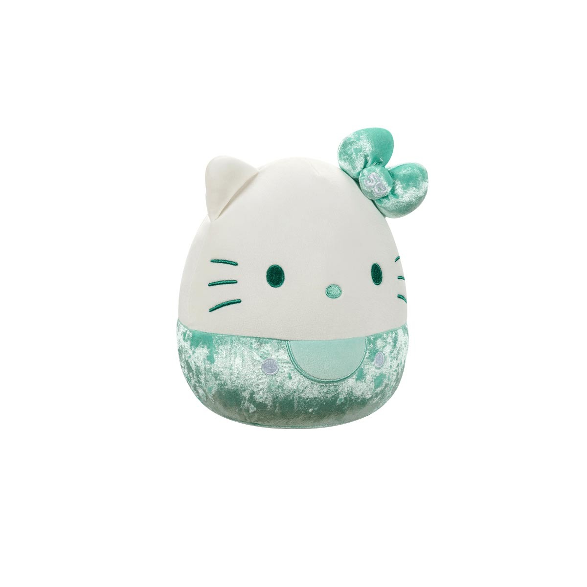 Pelúcia Hello Kitty Verde 20Cm Veludo 50 Anos Squishmallows