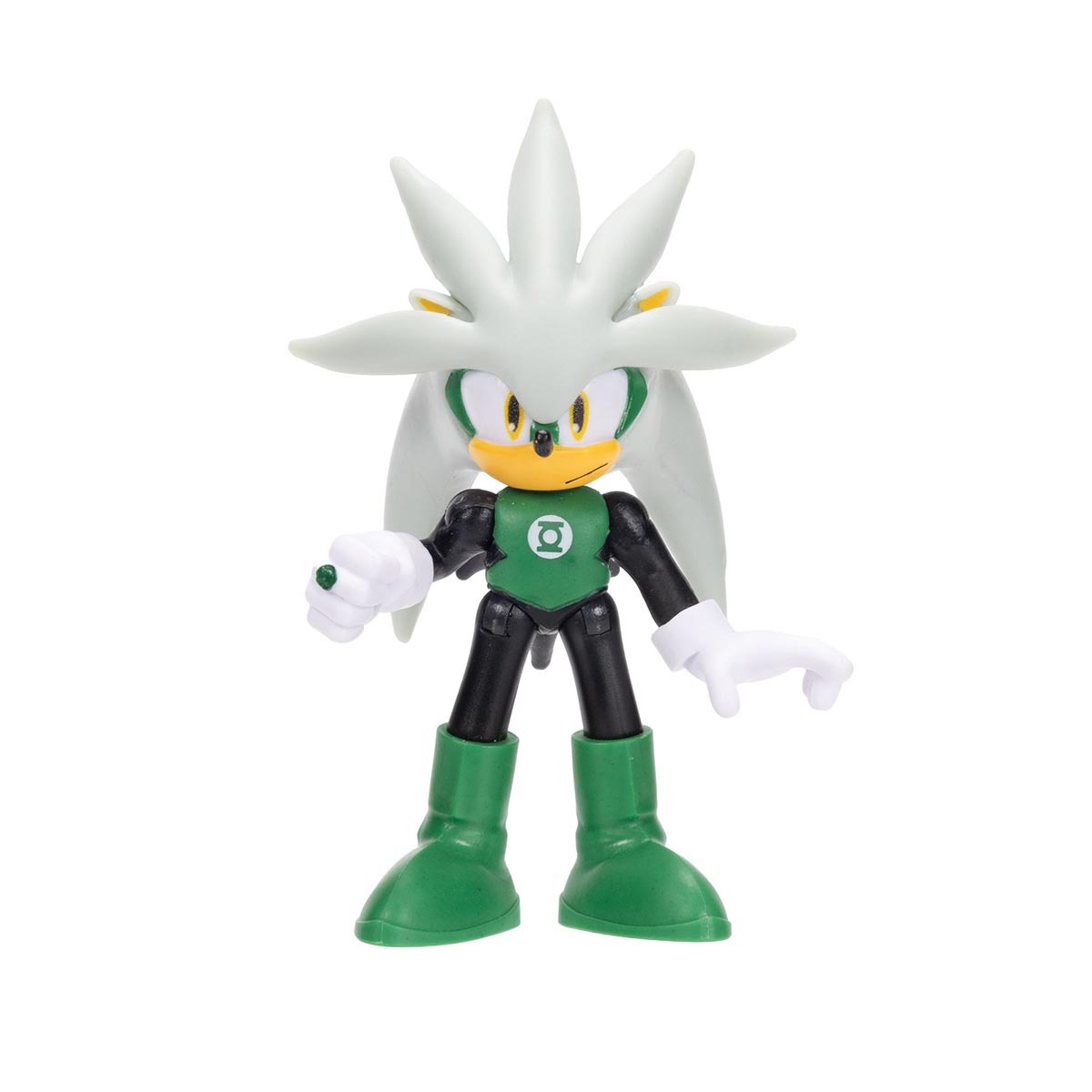 Boneco 6cm Articulado Silver Lanterna Verde - Sonic Warner