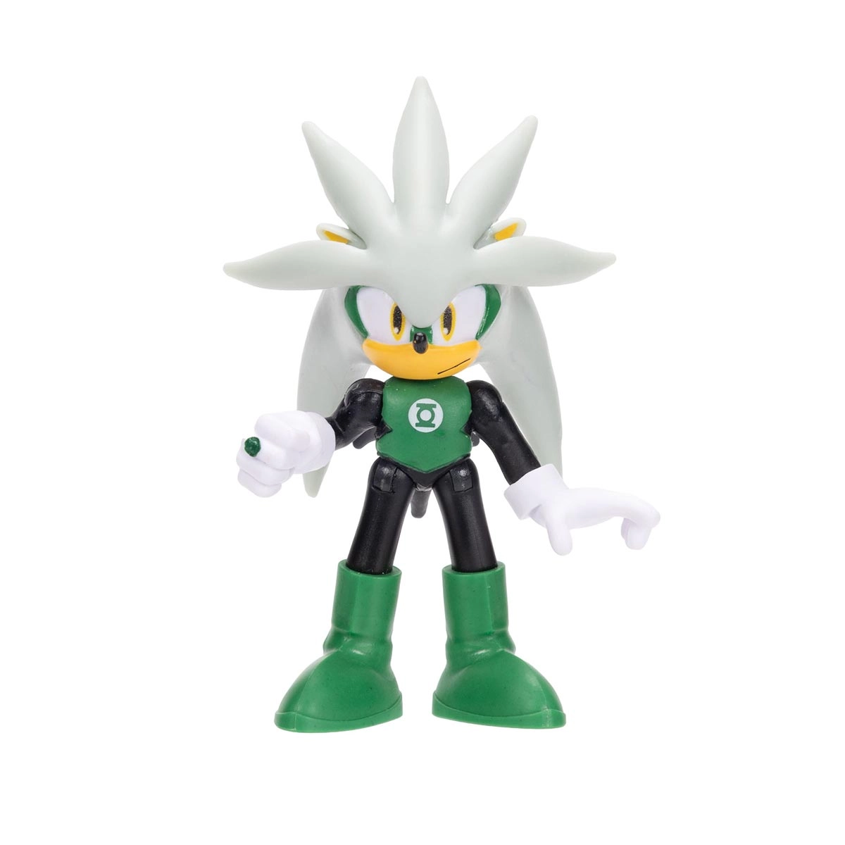 Boneco 6cm Articulado Silver Lanterna Verde - Sonic Warner