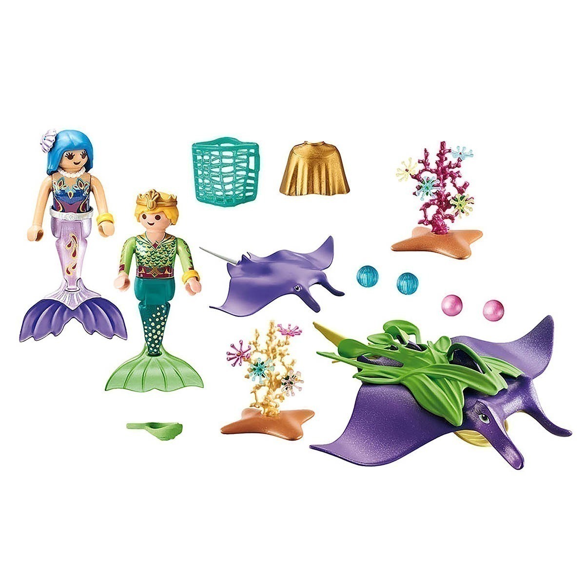 Playmobil - Colecionador De Pérolas Com Arraias - Magic - 70099