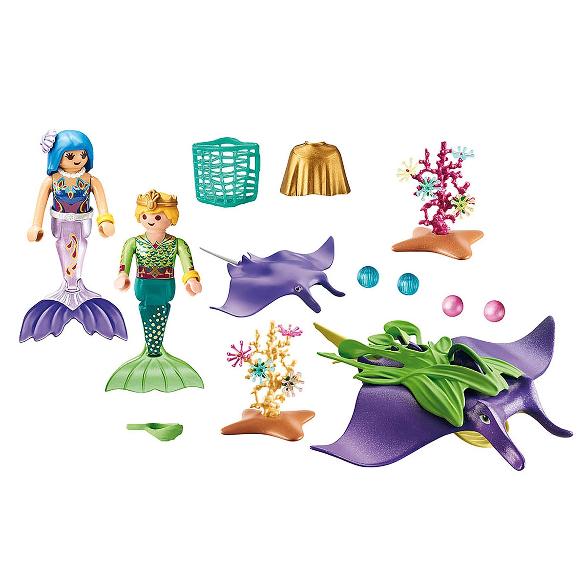 Playmobil - Colecionador De Pérolas Com Arraias - Magic - 70099 Playmobil - Colecionador De Pérolas Com Arraias - Magic - 70099