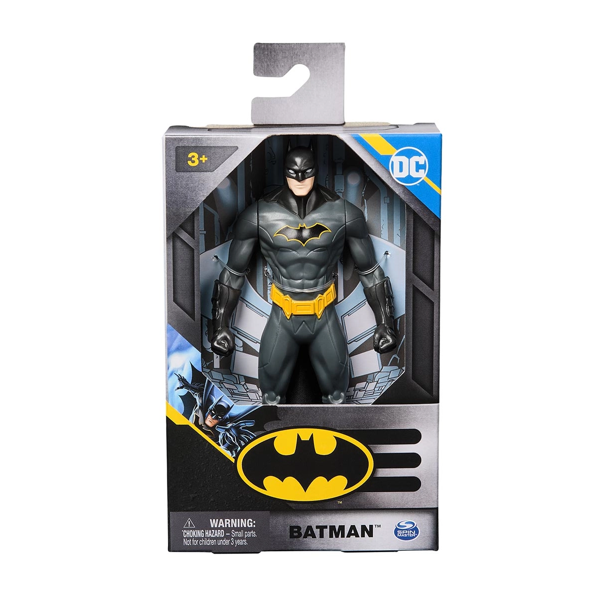 Boneco Batman Com Traje Cinza De 15Cm - Dc
