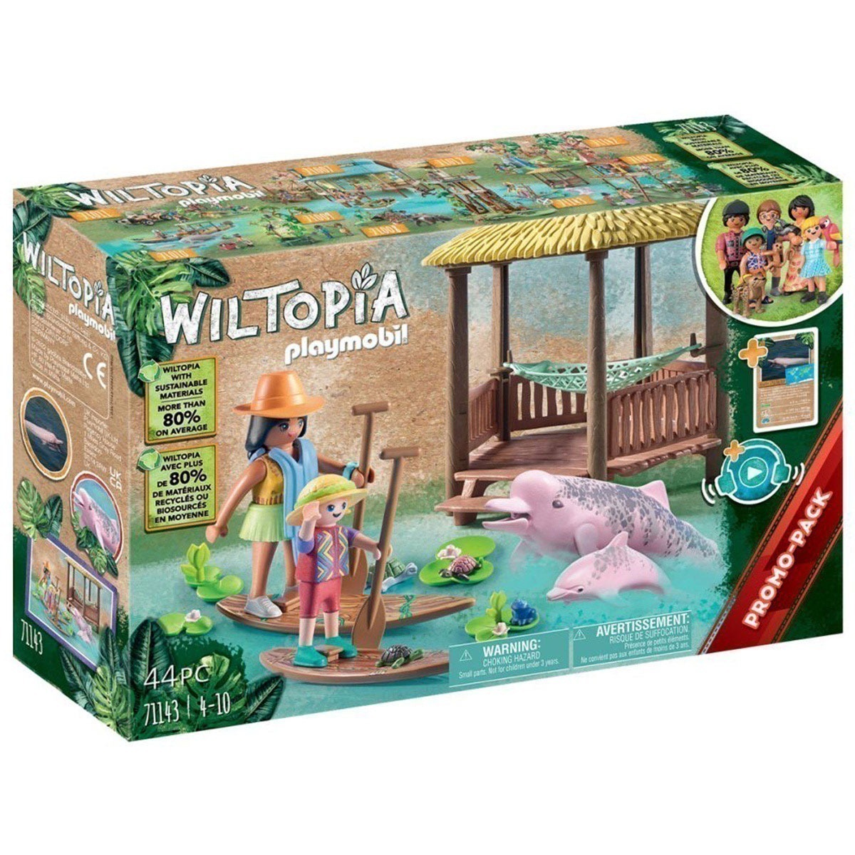 Playmobil - Passeio De Remo Com Golfinhos - Wiltopia 71143
